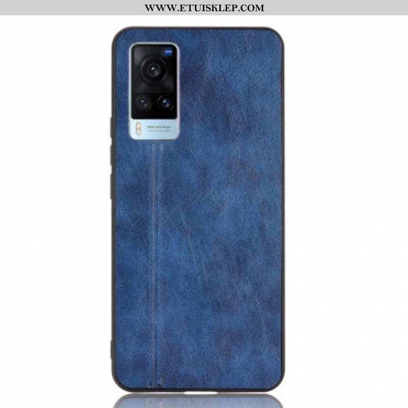 Etui do Vivo X60 Skórzany Efekt Couture